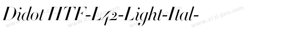 Didot HTF-L42-Light-Ital字体转换